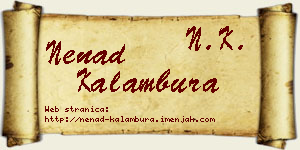 Nenad Kalambura vizit kartica